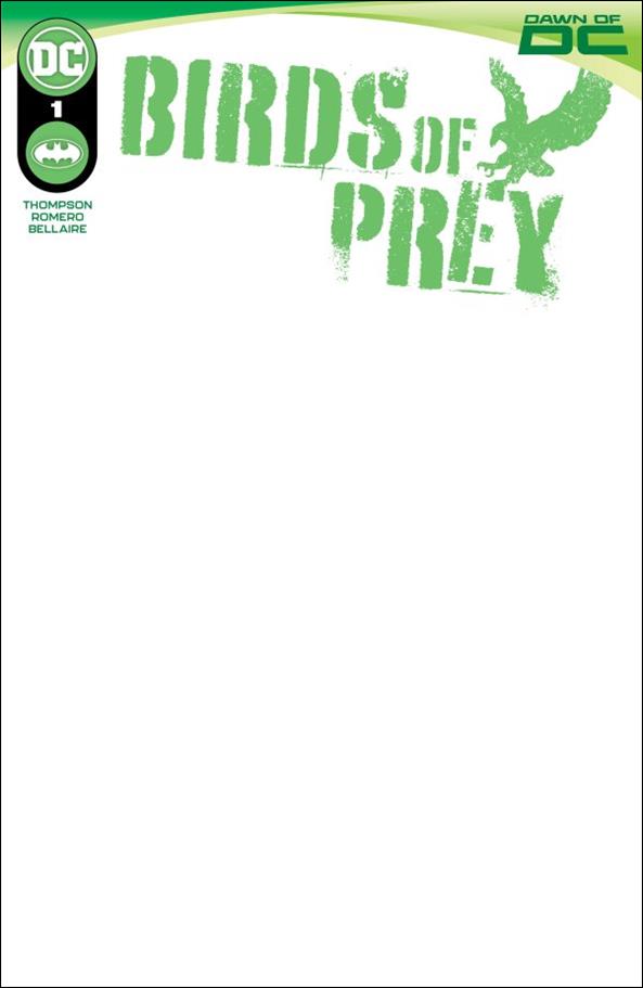Birds of Prey (2023) issue 1-D Blank Cardstock Cover
