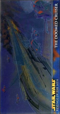 Star Wars: Revenge of the Sith Widevision (Chrome Art Hobby Subset) card H2 The Doomed Cruiser
