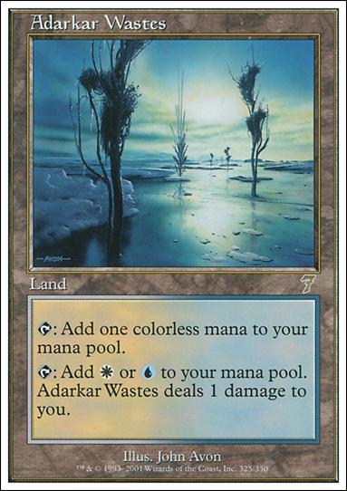 Magic the Gathering: 7th Edition (Base Set) card 325 Adarkar Wastes