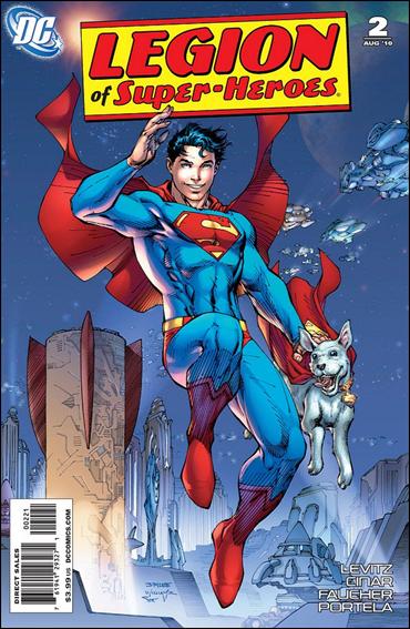 Legion of Super-Heroes (2010) issue 2-B Jim Lee 1:10 Cover