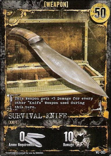 Resident Evil (Base Set) card WE-005 Survival Knife (Knife)