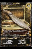 Resident Evil (Base Set) card WE-005 Survival Knife (Knife)