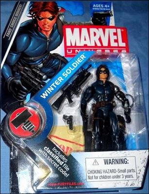 Marvel Universe (Series 2) figure 022-C Winter Soldier (Long Hair)