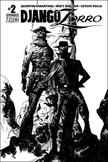 Django/Zorro issue 2-F Jae Lee 1:50 Black & White Cover