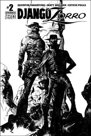 Django/Zorro issue 2-F Jae Lee 1:50 Black & White Cover