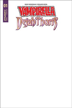 Vampirella/Dejah Thoris issue 1-M Blank Authentix Cover