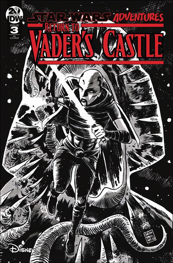 Star Wars Adventures: Return to Vader's Castle issue 3-C Francesco Francavilla 1:10 Black & White Cover