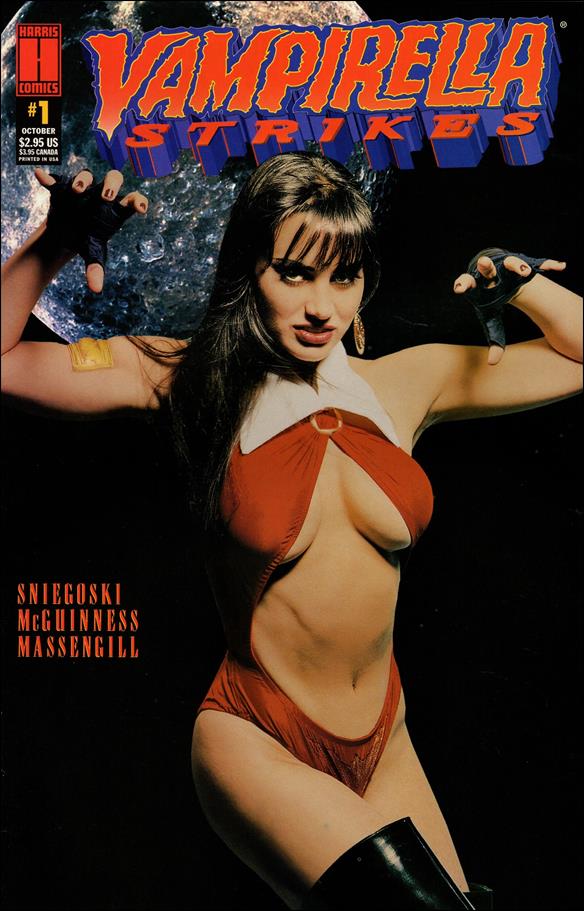 Vampirella Strikes (1995) issue 1-B Moon Background Photo Cover