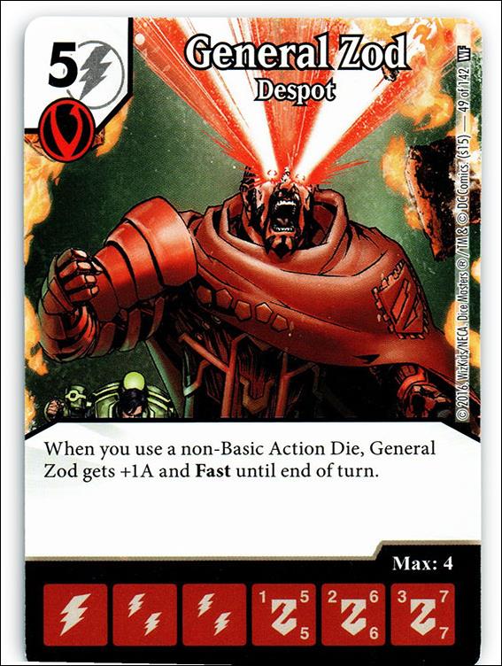 DC Comics Dice Masters World's Finest card 49 General Zod: Despot