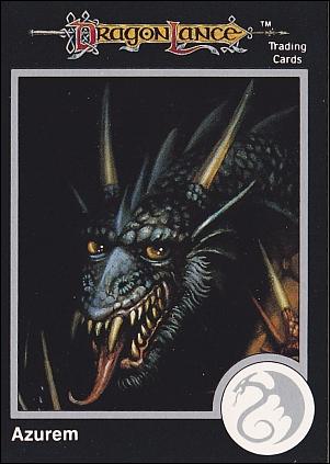TSR 1991 Trading Cards Premier Edition Factory Set (Base Set) card 90 DragonLance - Azurem