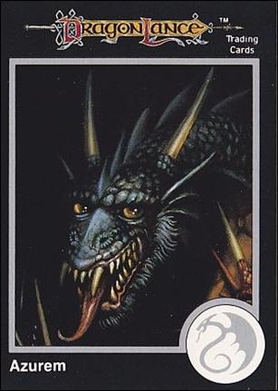 TSR 1991 Trading Cards Premier Edition Factory Set (Base Set) card 90 DragonLance - Azurem