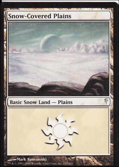 Magic the Gathering: Coldsnap (Base Set) card 151 Snow-Covered Plains