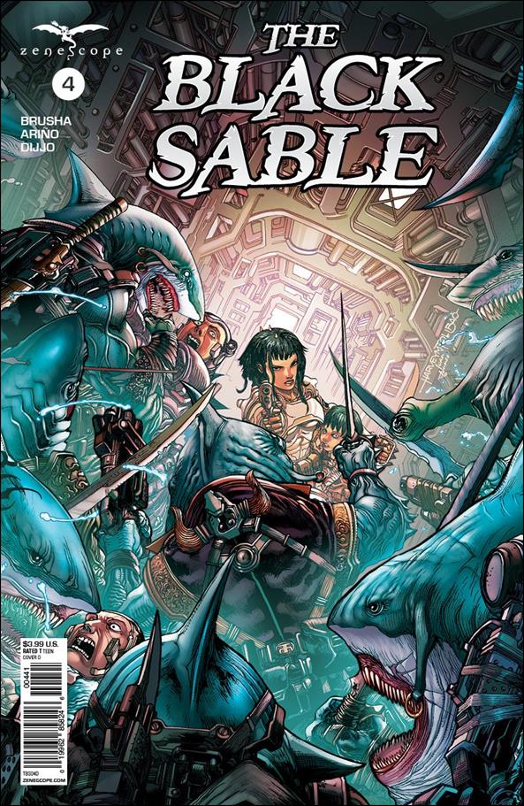 Black Sable issue 4-D Harvey Tolibao Cover