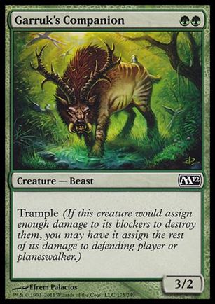 Magic the Gathering: 2012 Core Set (Base Set) card 175 Garruk's Companion