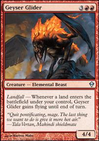 Magic The Gathering: Zendikar (Base Set) card 124 Geyser Glide
