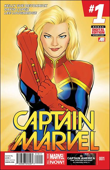 Captain Marvel (2014) issue 1 David Lopez Standard Cover