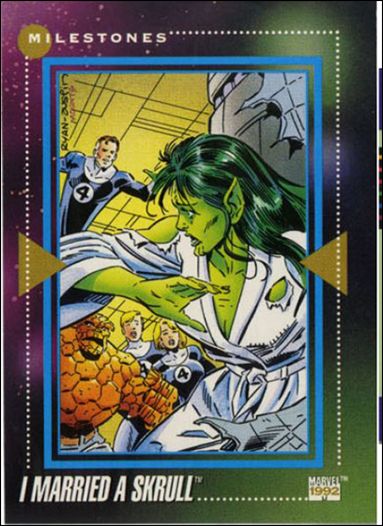 Marvel Universe: Series 3 (Base Set) card 192 I Married a Skrull