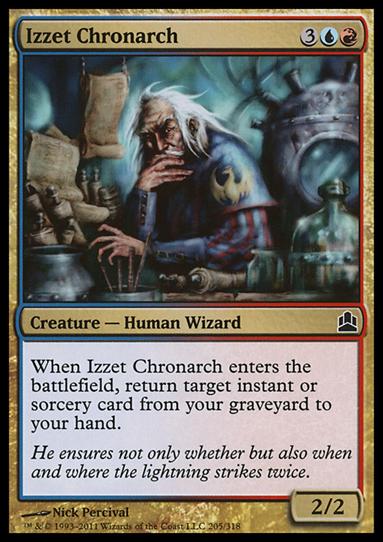 Magic the Gathering: Commander (Base Set) card 205 Izzet Chronarch
