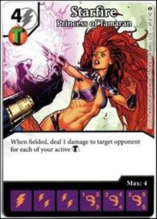 DC Comics Dice Masters War of Light card 69 Starfire: Princess of Tamaran