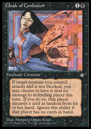 Magic the Gathering: Ice Age (Base Set) card 117 Cloak of Confusion
