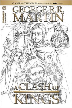 George R. R. Martin's A Clash of Kings (2020) issue 5-D Mel Rubi 1:20 Black & White Cover