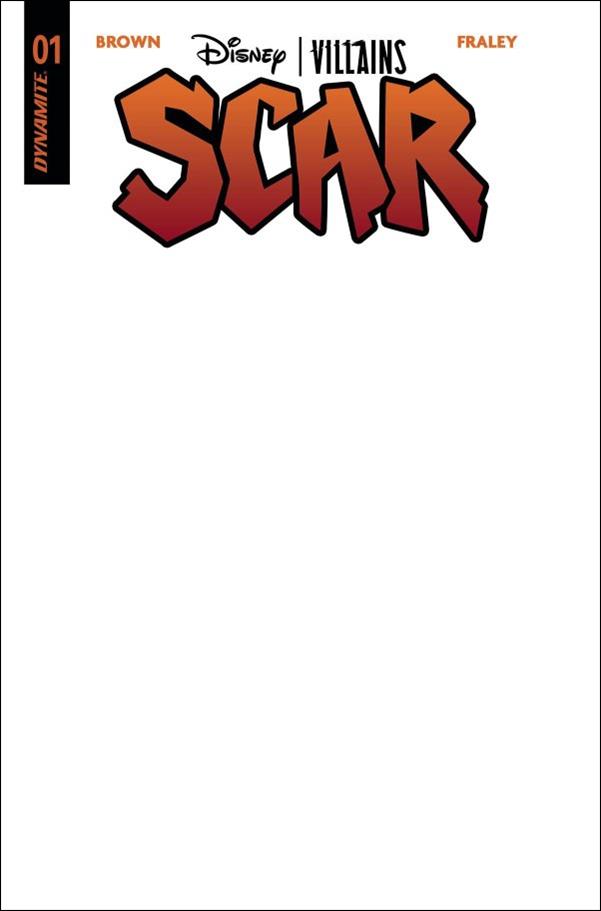 Disney Villains: Scar issue 1-F Blank Authentix Cover