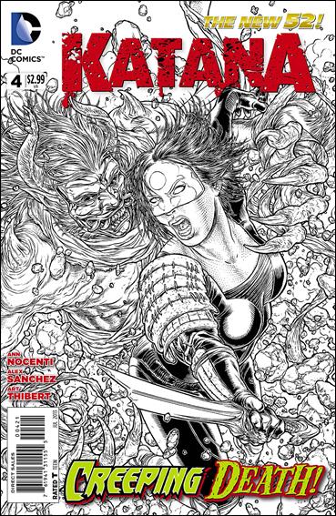 Katana issue 4-B 1:25 Black and White Cover