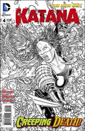 Katana issue 4-B 1:25 Black and White Cover