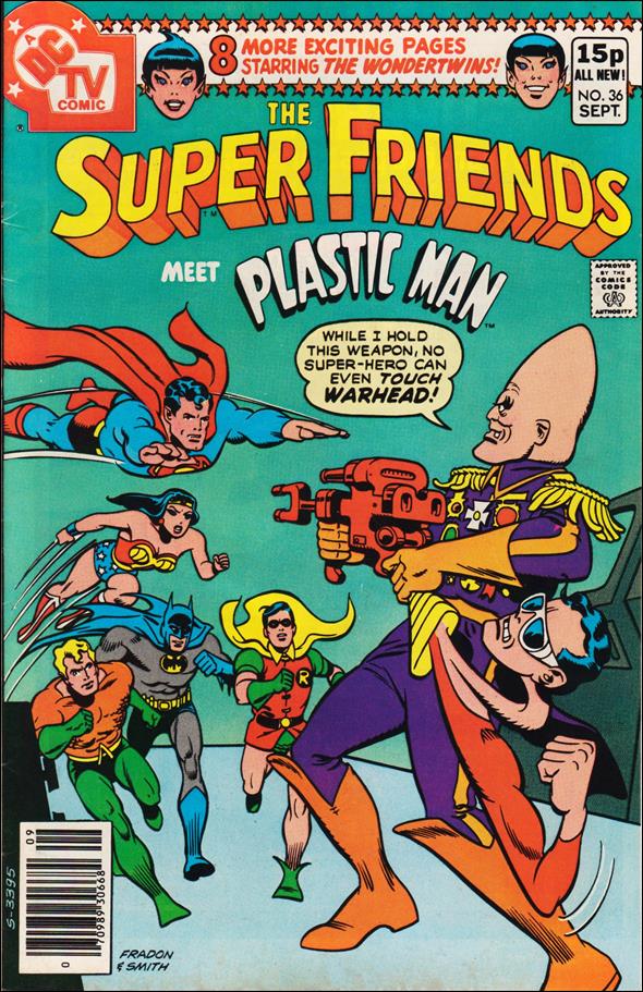 Super Friends (1976) issue 36-B UK Price Cover