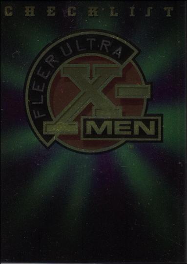 1996 Fleer Ultra X-Men All Chromium (Base Set) card 100 Checklist