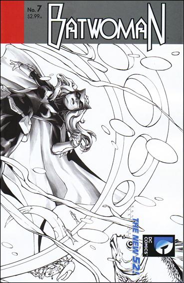 Batwoman (2011) issue 7-B Wraparound 1:25 Black and White Cover