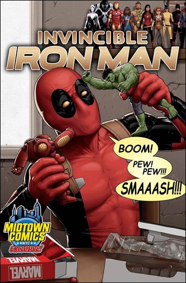 Invincible Iron Man (2015)  issue 1-YC John Tyler Christopher Midtown Comics Cover