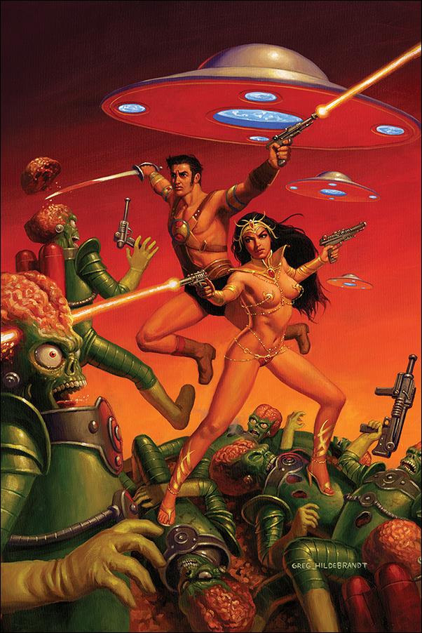 Warlord of Mars Attacks issue 2-H Greg Hildebrandt 1:40 Virgin Cover