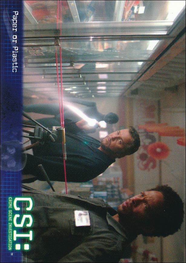 CSI: Crime Scene Investigation - Series Two (Base Set) card 39 Paper or Plastic