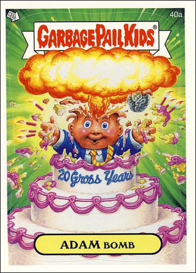 Garbage Pail Kids All-New Series 4 (Base Set) card 40a Adam Bomb