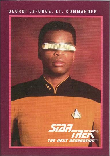 Star Trek 25th Anniversary: Series 1 (Base Set) card 112 Geordi LaForge, Lt. Commander