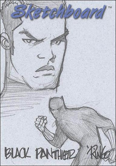 Marvel Creators Collection '98 (Sketchboard Subset) card 10 Black Panther (Blue)