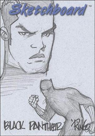 Marvel Creators Collection '98 (Sketchboard Subset) card 10 Black Panther (Blue)
