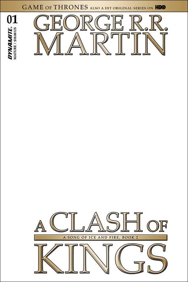 George R. R. Martin's a Clash of Kings (2017) issue 1-J Blank Authentix Cover