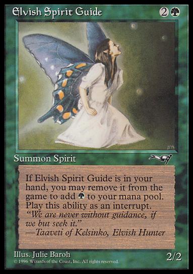 Magic the Gathering: Alliances (Base Set) card 89 Elvish Spirit Guide
