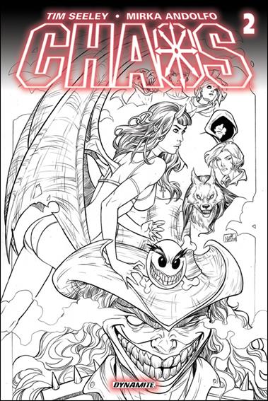 Chaos issue 2-F Nei Ruffino 1:25 Black & White Cover
