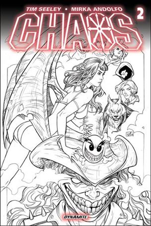 Chaos issue 2-F Nei Ruffino 1:25 Black & White Cover