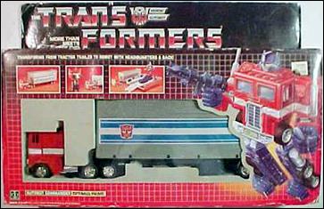Transformers: More Than Meets the Eye (Generation 1) figure 1 Optimus Prime (Autobot Leader)