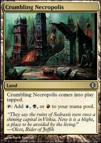 Magic the Gathering: Shards of Alara (Base Set) card 222 Crumbling Necropolis