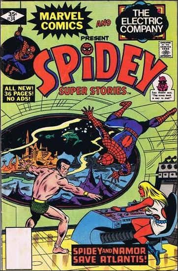 Spidey Super Stories issue 34-B Whitman Cover