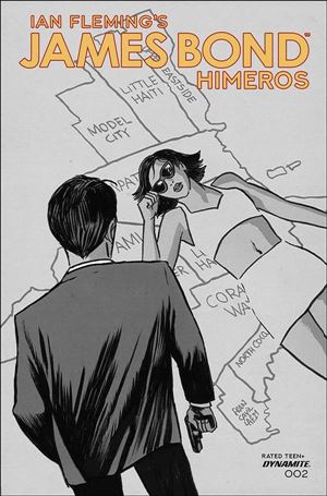 James Bond: Himeros issue 2-D Francesco Francavilla 1:10 Black & White Cover