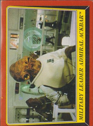Star Wars: Return of the Jedi: Series 1 (Base Set) card 124 Military Leader Admiral Ackbar