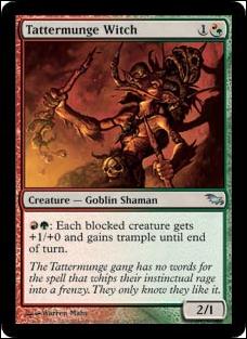 Magic the Gathering: Shadowmoor (Base Set) card 220 Tattermunge Witch