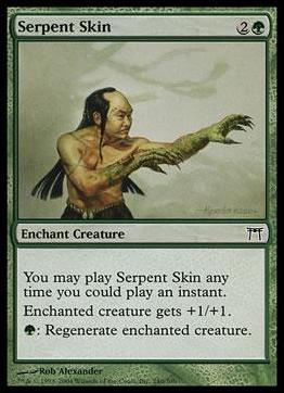 Magic the Gathering: Champions of Kamigawa (Base Set) card 240 Serpent Skin