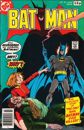 Batman (1940) issue 301-B UK Price Cover